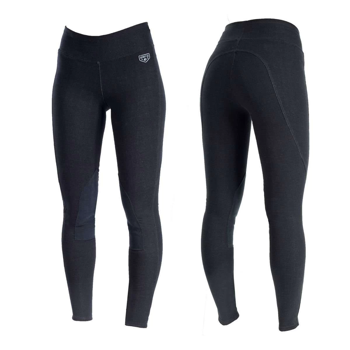 Horze Active Women's Knee Patch Winter Tights 3 Horze Active Women's Knee Patch Winter Tights