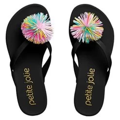 Petite Jolie Lucky Pom Pom Women's Flip Flops