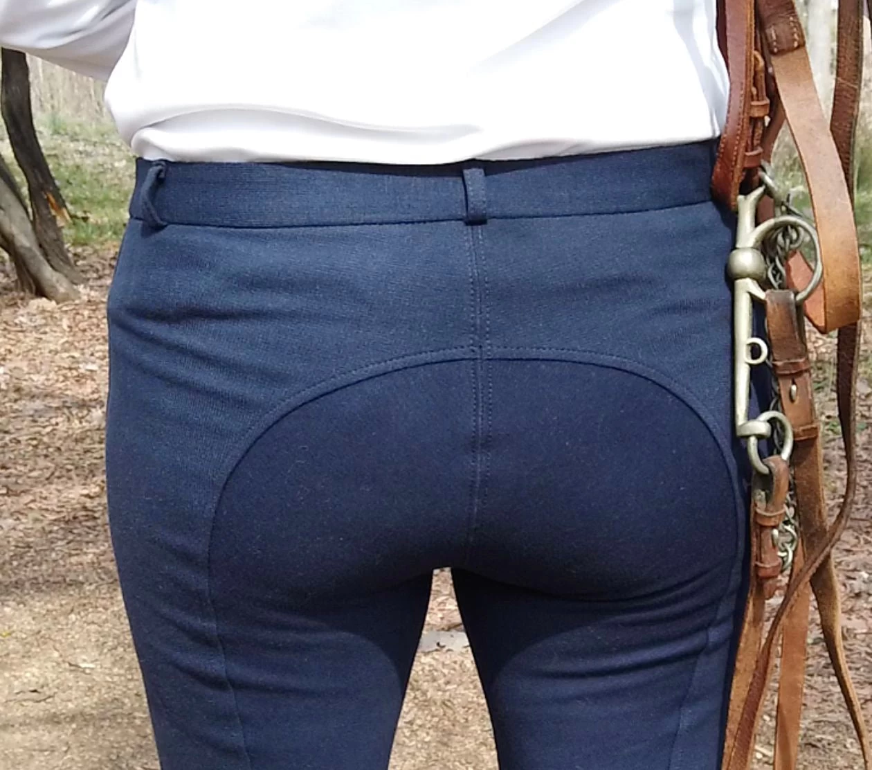 BasEQ Amy Women's Self Knee Patch Classic Equestrian Riding Breeches 16 BasEQ Amy Women's Self Knee Patch Classic Equestrian Riding Breeches - Image 14