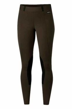 Kerrits Women's Powerstretch Brown Knee Patch Breeches