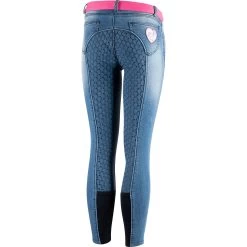 Horze Kids Poppy Denim Silicone Full Seat Breeches 16 Horze Kids Poppy Denim Silicone Full Seat Breeches -Equestrian Clothing Store cxg6yemzcqqzd9qadudo