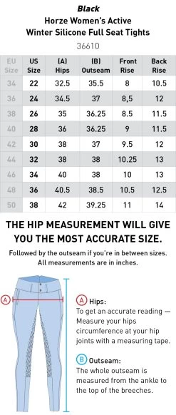 Horze Women's Active Winter Silicone Full Seat Tights -Equestrian Clothing Store dom1hfyhaizutrkwvzmv