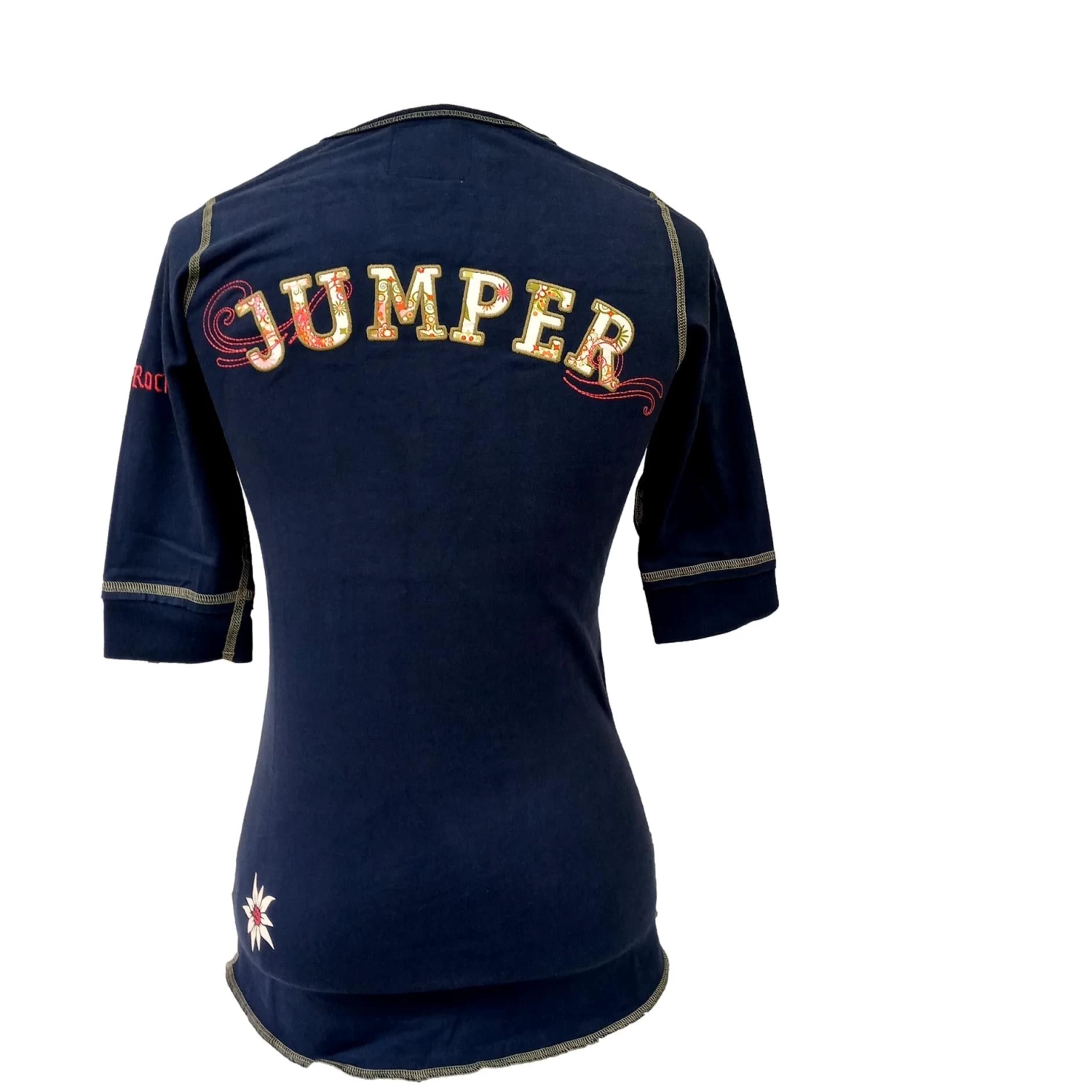 Alp N Rock Jumper Ladies Navy Henley 4 Alp N Rock Jumper Ladies Navy Henley - Image 2