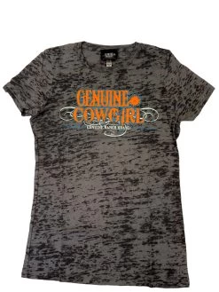 Genuine Ranch Women's Grey/Orange Tee