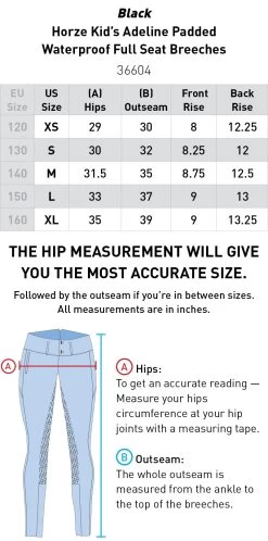 Horze Kids Adeline Padded Waterproof Full Seat Breeches -Equestrian Clothing Store fhmuatztfl7sapbtnxxv