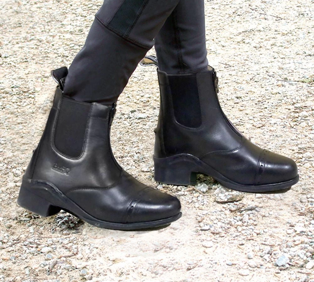 BasEQ Nora Children's Leather Zip-Up Equestrian Riding Paddock Boots 9 BasEQ Nora Children's Leather Zip-Up Equestrian Riding Paddock Boots - Image 7