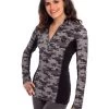 Goode Rider Women's Ideal Long Sleeve Show Shirt 1 Goode Rider Women's Ideal Long Sleeve Show Shirt -Equestrian Clothing Store ideal show shirt black camo 1