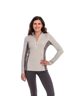 Goode Rider Women's Ideal Long Sleeve Show Shirt 26 Goode Rider Women's Ideal Long Sleeve Show Shirt -Equestrian Clothing Store ideal show shirt mink link 3