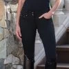 Vogue Ladies Jean Full Seat Riding Breeches- Blue (28L) And Black Denim (30R) -Equestrian Clothing Store nzGhpn