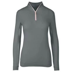 Tailored Sportsman Women's Icefil Zip Top Long Sleeve Shirt -Equestrian Clothing Store pDJIgA