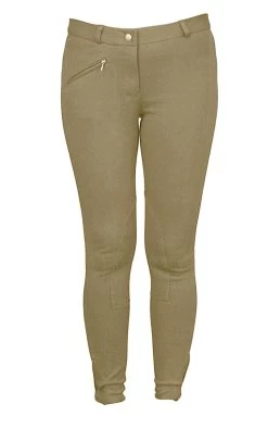 BasEQ Amy Women's Self Knee Patch Classic Equestrian Riding Breeches