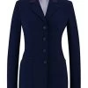 RJ Classics Ladies Victory Show Coat Navy/Brown Collar -Equestrian Clothing Store stIy5I