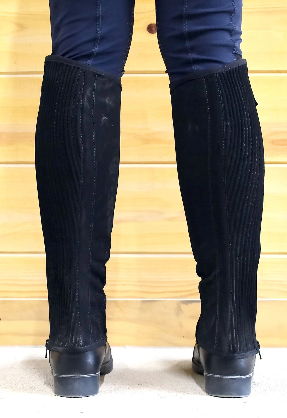 BasEQ Mia Children’s Synthetic Nubuck Half Chaps 5 BasEQ Mia Children’s Synthetic Nubuck Half Chaps - Image 3