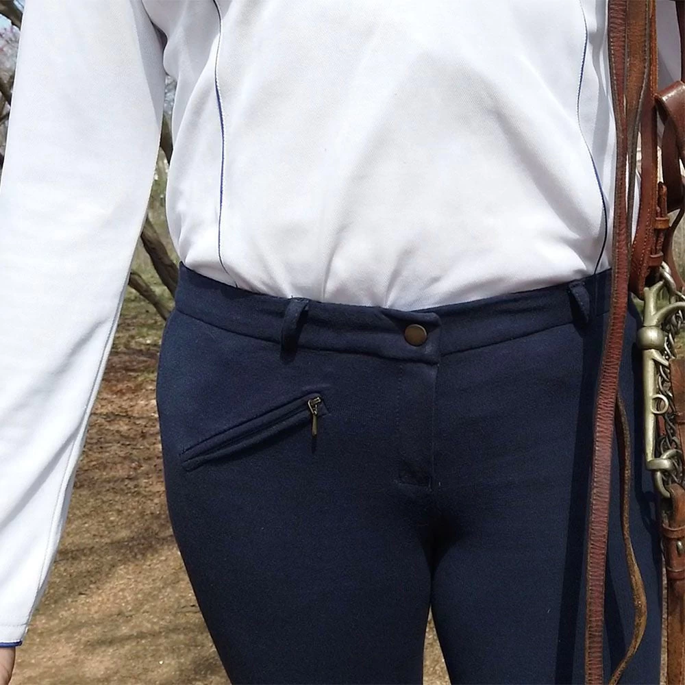 BasEQ Amy Women's Self Knee Patch Classic Equestrian Riding Breeches 15 BasEQ Amy Women's Self Knee Patch Classic Equestrian Riding Breeches - Image 13